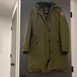Canada Goose Military Green Winter Parka with Removable Fur